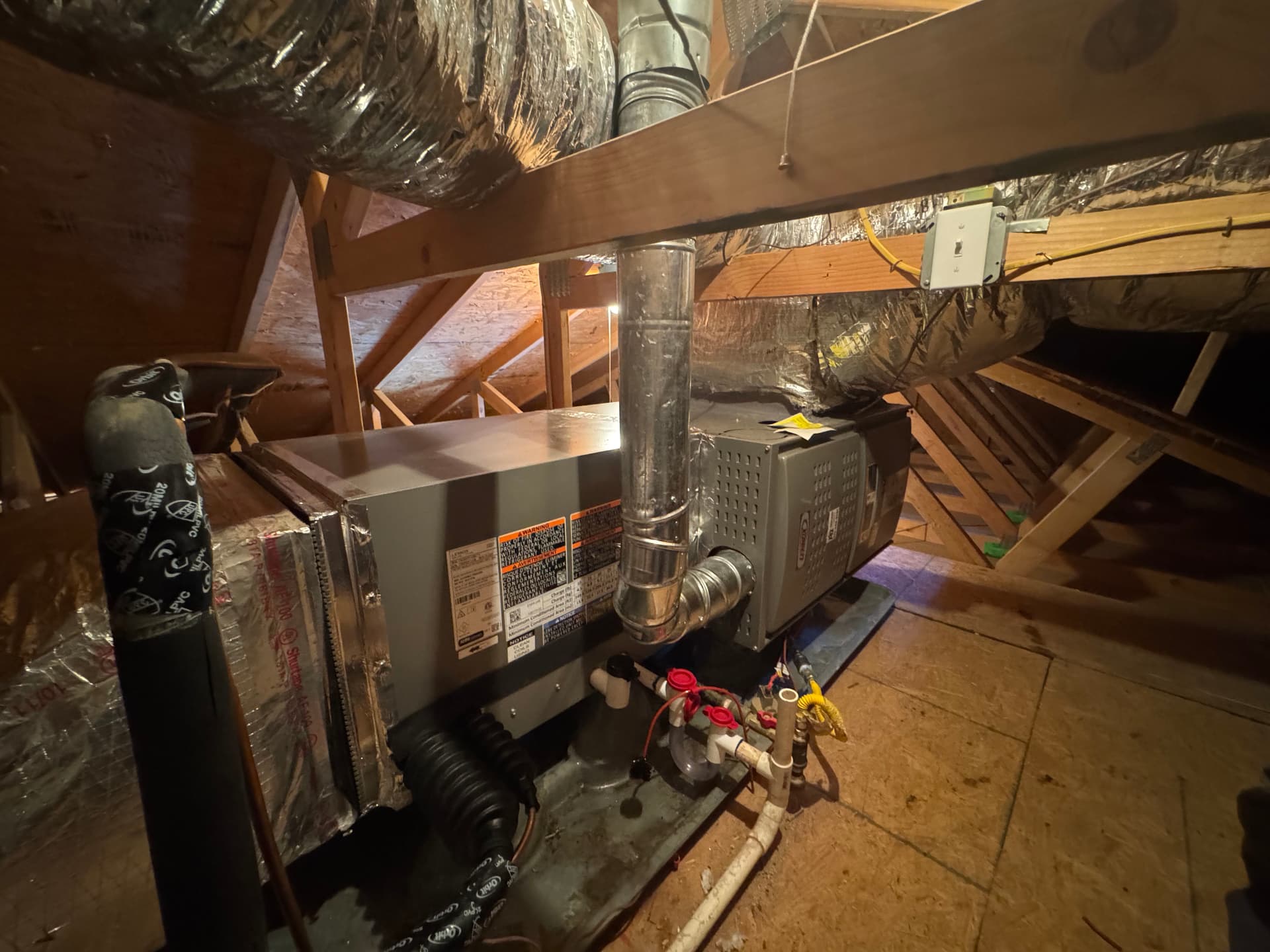 Gallery photos for Lennox 3-Ton Split System Attic Install Done Right: Image #3