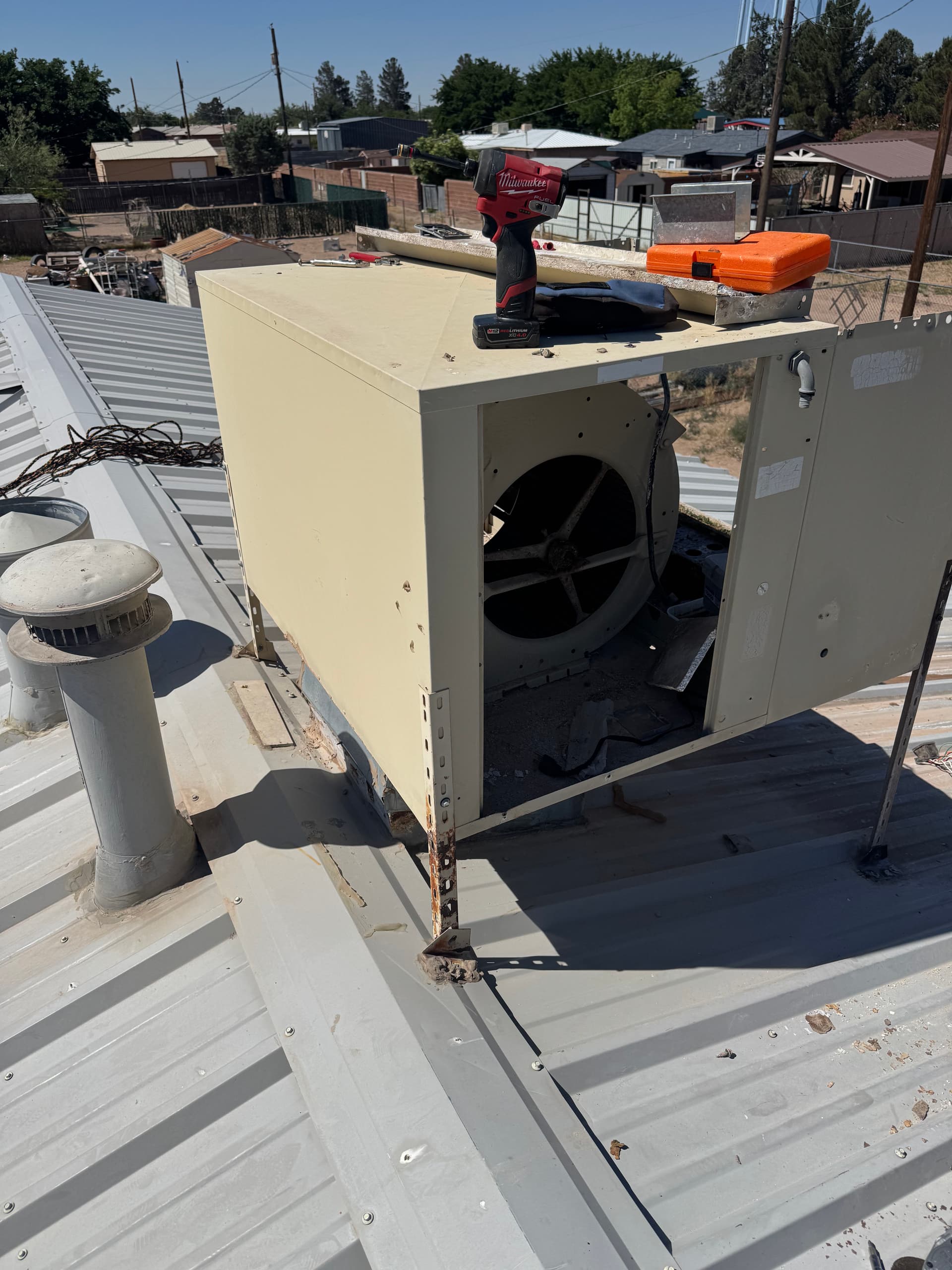 Evaporative Cooler Roof Jack and Stand Upgrade Done Right image
