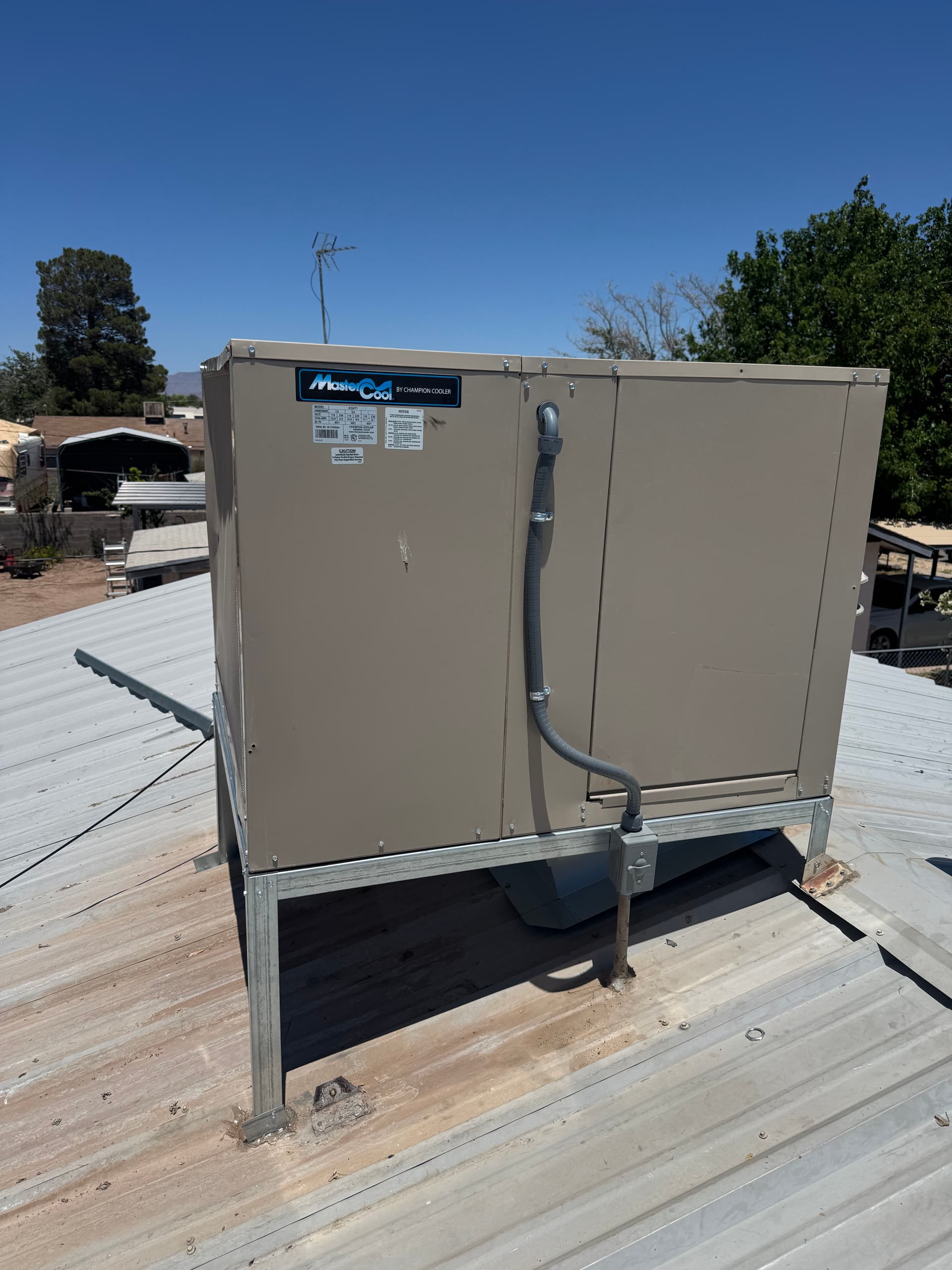Gallery photos for Evaporative Cooler Roof Jack and Stand Upgrade Done Right: Image #5