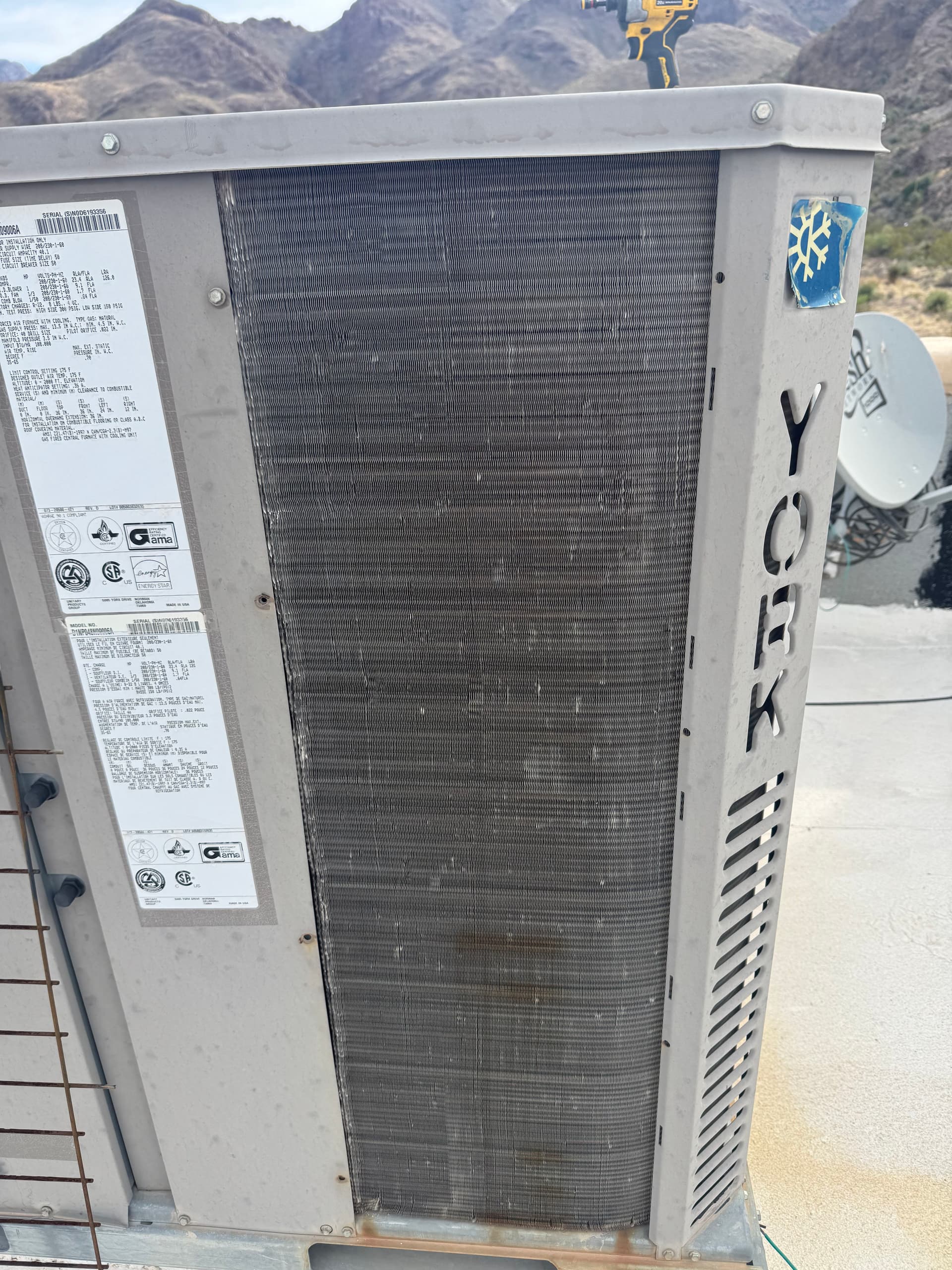 Gallery photos for Hail Damaged AC Fins Combed Out for Better Airflow: Image #1