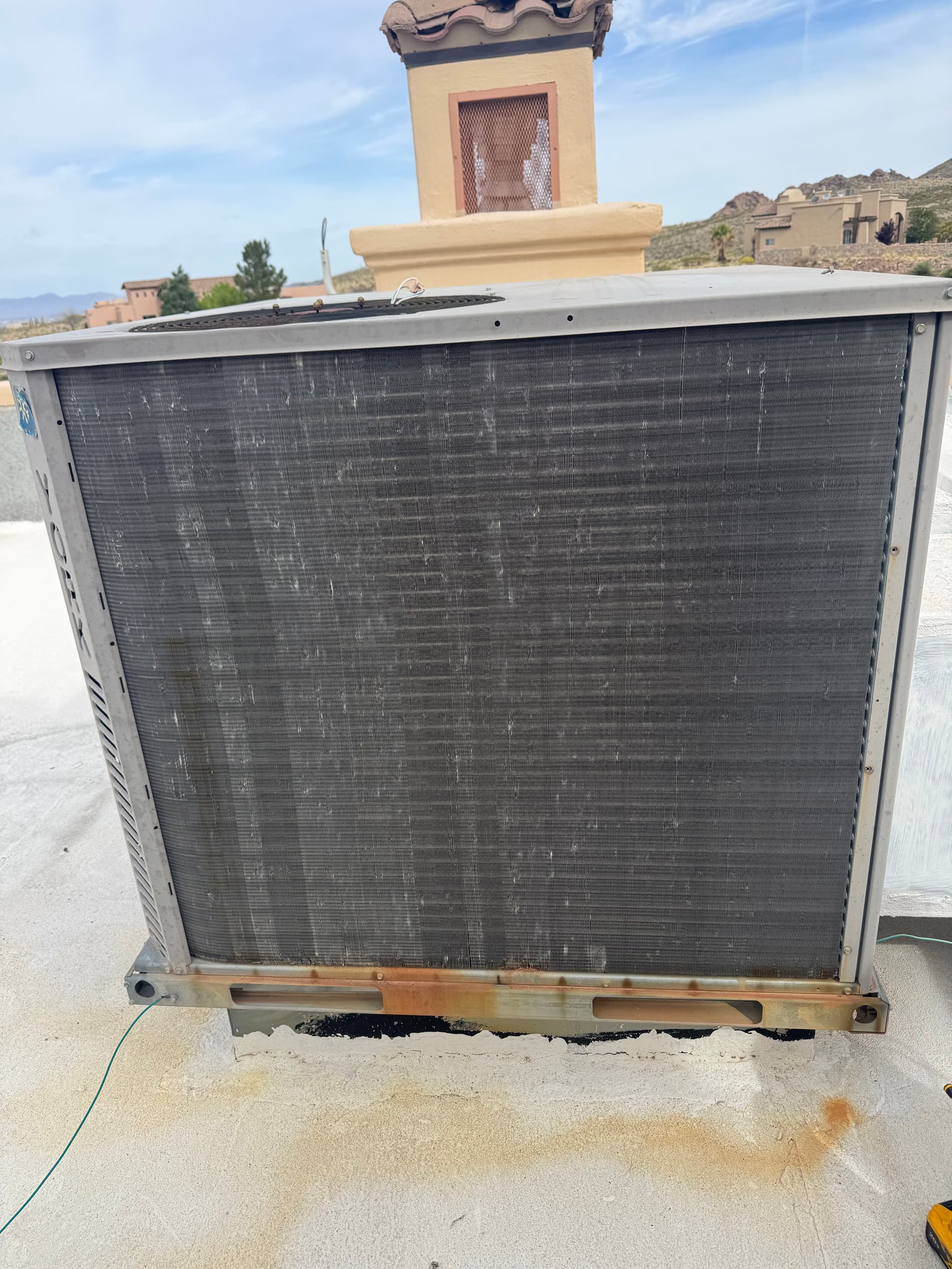 Gallery photos for Hail Damaged AC Fins Combed Out for Better Airflow: Image #3